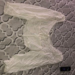 Off the shoulder crop top